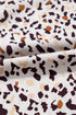 Flutter Sleeve Tiered Hem Animal Print Keyhole Back Mini Dress